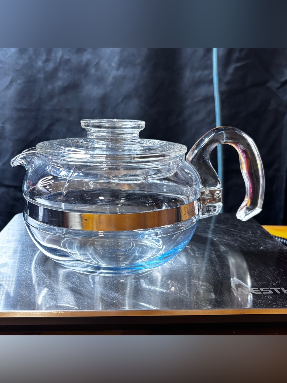 Vintage PYREX Flameware 8336 Teapot With Lid
